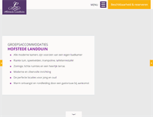 Tablet Screenshot of hotel-landduin.nl
